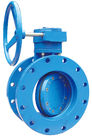 Ductile Iron Flange Butterfly Valve With Gear Box Operator  Eccentric Type
