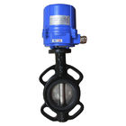 Electric Operator Wafer Butterfly Valve Ductile Iron Disc NBR / EPDM  Seat