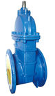 Nut Operator Resilient Wedge Gate Valve Non Toxic Epoxy Resin Coated Inner Cavity