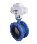 DN150 Double Flange EPDM Seated Actuator Butterfly Valve