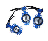 Ductile Iron 4 Inch  Wafer Butterfly Valve With Lever Operator