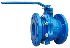 Industrial Cast Iron Ball Valve With Lever Operator 2 PC Flanged Ball Valve
