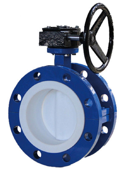 Lightweight Flange Butterfly Valve With Teflon Disc And Seated Reliable Sealing