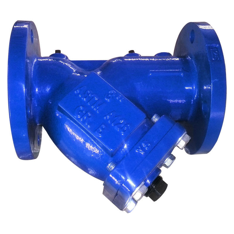 Ductile Iron Flanged Y Strainer  ANSI B16.10 Class 125 / 150 Simple Structure