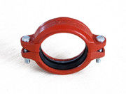 Chemical Industry Ductile Iron Pipe Fittings Grooved Rigid Coupling