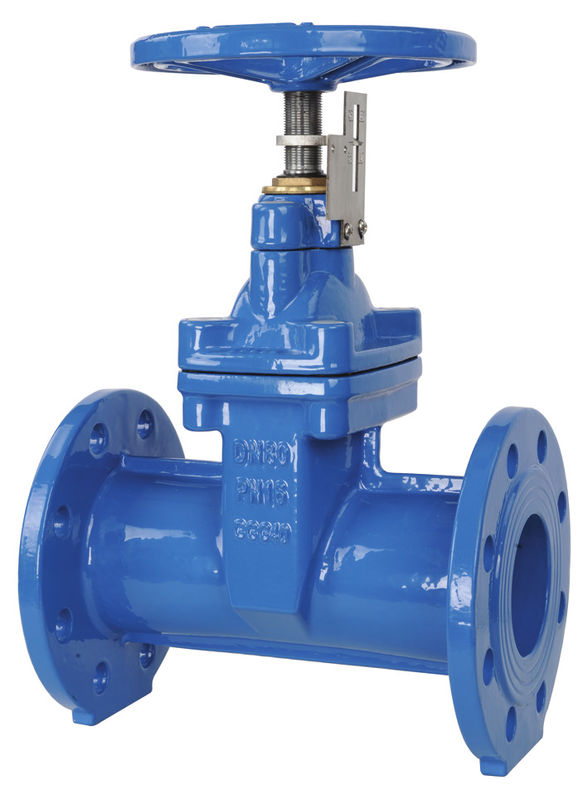 Manual Ductile Iron GGG50 Resilient Seal Gate Valve with Positon Indicator